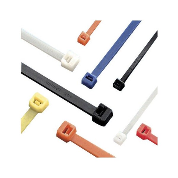 Cable Tie, 8 in L, 2 in Max Bundle Dia., Green, Nylon 6/6, 40 lb Strength, 1000 PK